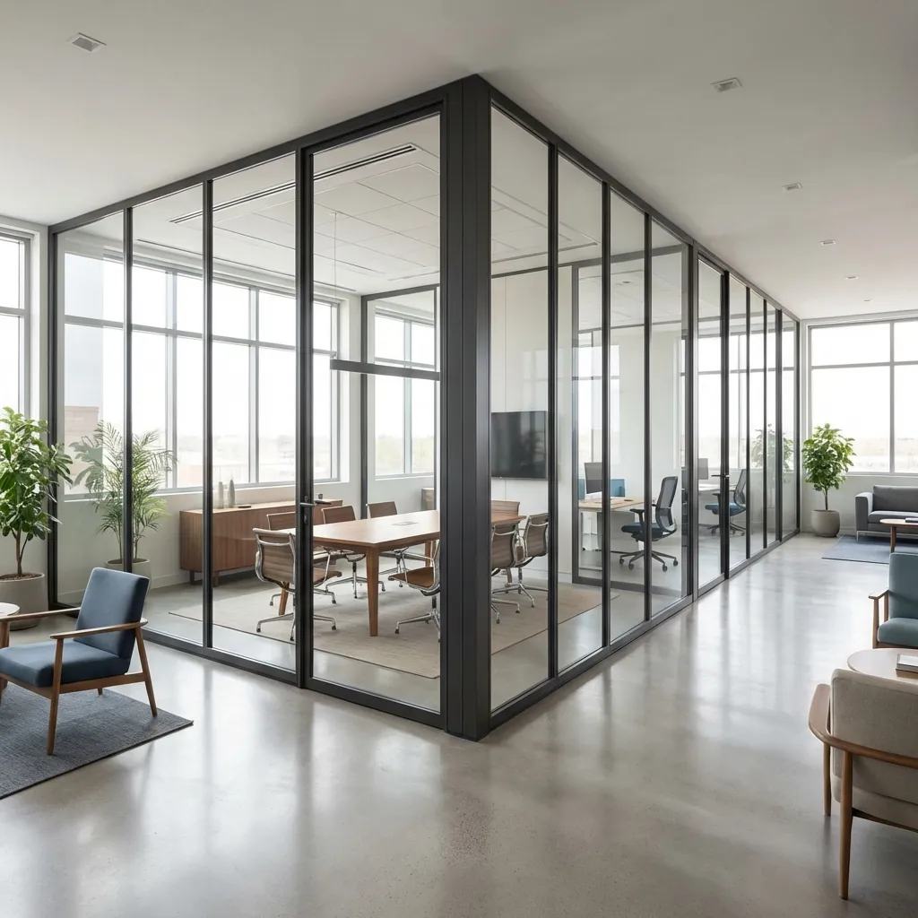 Slim Line Cam Ofis Bölme - Beylikdüzü Alüminyum Sistemleri