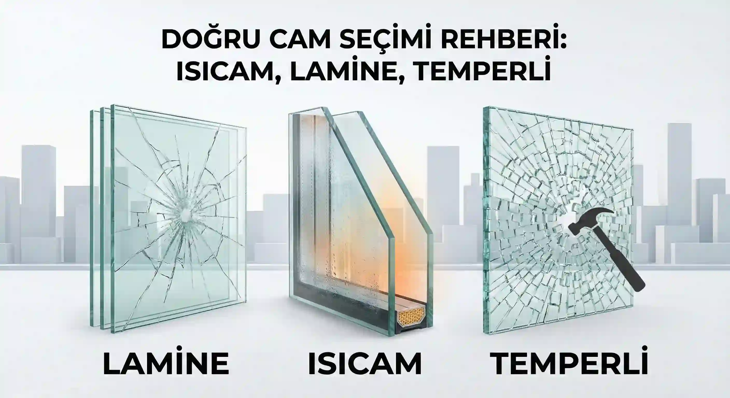 Doğru Cam Seçimi Rehberi: Isıcam, Lamine, Temperli