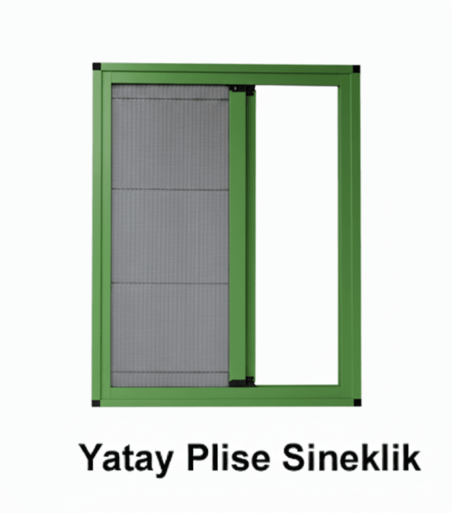 Plise (Pileli) Sineklik - Dikey 2